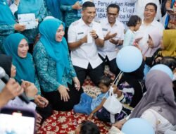 Ketua TP PKK Aceh Kunjungi Posyandu dalam Rangka Pekan Imunisasi Dunia