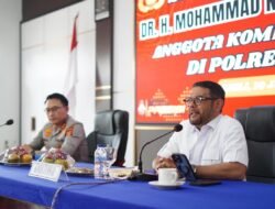 Anggota Komisi III DPR RI H.Nasir Djamil Lakukan Audiensi dengan Kapolres Pidie
