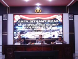 Kapolres Pidie Pimpin Anev dan GO Bulanan, Tegaskan Komitmen Penguatan Kinerja dan Pelayanan Publik