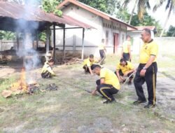 Jelang Hut Bhyangkara Ke -79, Polres Aceh Besar Gelar Bakti Sosial Gotong Royong di Tempat Ibadah
