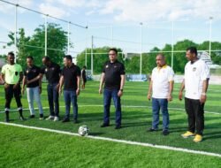 Semarak Hut Bhayangkara Ke-79, Turnamen Mini Soccer “Kapolres Pidie Cup I” Resmi Dibuka