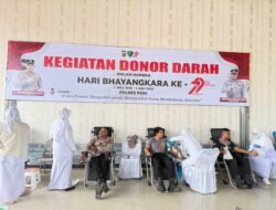 Jelang HUT Bhayangkara ke-79,Polres Pidie Gelar Donor Darah 