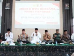 Polres Aceh Besar Gelar Doa Bersama Dalam Rangka Menyambut Hari Bhayangkara Ke 79
