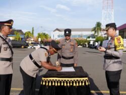 Kapolres Pidie Pimpin Sertijab Kapolsek Tiro: Iptu Rahmi Gantikan Iptu Zery Irfan