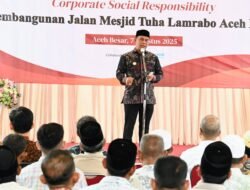 Bupati Aceh Besar Resmikan Pembangunan Jalan Masjid Tuha Lamrabo Aceh Besar