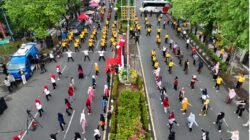 Sambut HUT ke 80 RI, Polresta Banda Aceh Olahraga Bersama Masyarakat