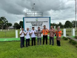 PT Solusi Bangun Andalas dan BMKG Pasang ARG, Perkuat Mitigasi Bencana Hidrometeorologi Aceh Besar