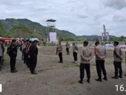 Polres Aceh Tengah Turunkan Puluhan Personil Untuk  Amankan Pacuan Kuda