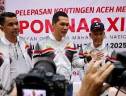 Sekda Aceh M.Nasir Lepas Kontingen BAPOMI Ke Pomnas