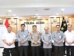 Bahas Sinergi Penegakan Hukum , Kapolda Terima Audiensi Kakanwil Kemenkum Aceh