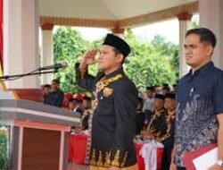 Wagub Aceh  Fadhullah Pimpin Upacara Hari Jadi Ke 63 Kota Sabulussalam