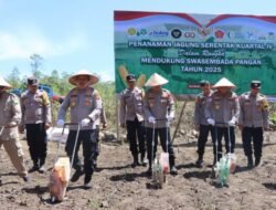 Komitmen Dukung Swasembada Pangan, Polres Aceh Besar Kembali Gelar Penanaman Jagung Serentak Kuartal lV