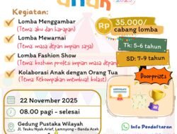 Yayasan Amanah Poppy Amalya Akan Gelar Festival Hari Anak Sedunia 2025