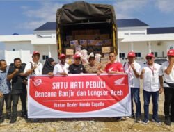 Capella Honda Peduli Bencana Salurkan Bantuan ke Berbagai Titik Posko di Pidie Jaya