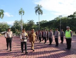 Polres Aceh Besar Laksanakan Apel Gelar Pasukan Operasi Kepolisian Terpusat Lilin Seulawah Tahun 2025