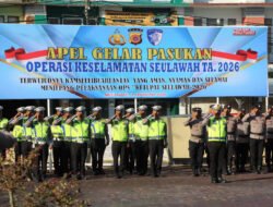 Polres Aceh Barat Gelar Apel Pasukan Operasi Keselamatan Seulawah Tahun 2026