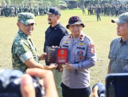 Danpas 1 Brimob Pelopor Dampingi Bupati Aceh Tamiang Lepas Taruna Latsitardanus ke-46 Tahun 2026