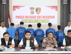 Sat Reskrim Polres Aceh Besar Gelar Press Release Ungkap Kasus Curanmor