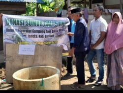 Resmikan 5 Sumur Gali di Gampong Alue Bayeu Utang Bireuen, KSPA Sorot Kehancuran Ekonomi