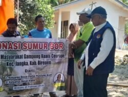 Gampong Kuala Ceurape Menjadi Kolaborasi Pembangunan Sumur Bor KSPA dan Masyumi Aceh