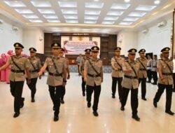 Kapolres Aceh Timur Pimpin Sertijab Sejumlah Pejabat Utama Hingga Kapolsek