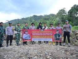 ‎Polres Pidie dan Kodim 0102 Tertibkan PETI di Geumpang, Lakukan Sosialisasi Preventif