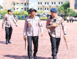 Polda Aceh Simulasikan Sispamkota, Tegaskan Pelayanan Humanis Jelang May Day 2026