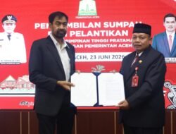 Gubernur Aceh Lantik Dr Misran Fuadi sebagai Kepala Dinas Syariat Islam Aceh