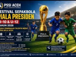 Festival Piala Presiden U-10 dan U-12 Digelar di Banda Aceh, PSSI Aceh Buka Pendaftaran