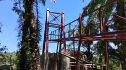 TNI bangun Jembatan Gantung Desa Serasah Aceh Singkil, Progres Capai 41,15 Persen.