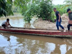Jembatan Gantung yang dibangun Prajurit TNI di Desa Serasah Aceh Singkil Progres kini Capai 42,50 Persen
