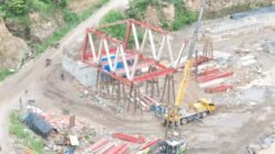 Jembatan Kr. Pelang di Aceh Tengah yang Putus Akibat Banjir Mulai Dibangun Kembali, Target Fungsional November 2026